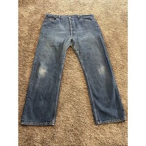 vintage Levis 501 Jeans actual size 39x30  Blue Made In USA 1980s tagged 42x33